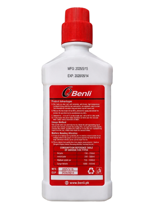 400ml Benli Tire Sealant